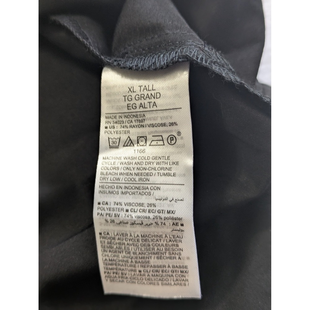 Old Navy Shirt Dress Midi Sleeveless Black Slits XL Tall Classic Beachy Resort - Picture 3 of 10